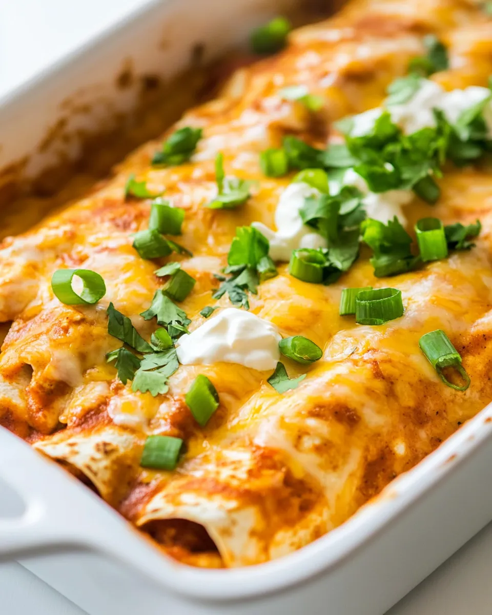 Delicious Sour Cream Chicken Enchiladas recipe photo
