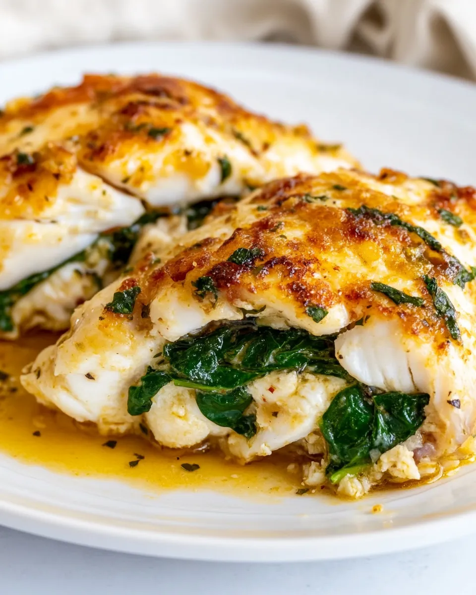Classic Spinach Stuffed Flounder image