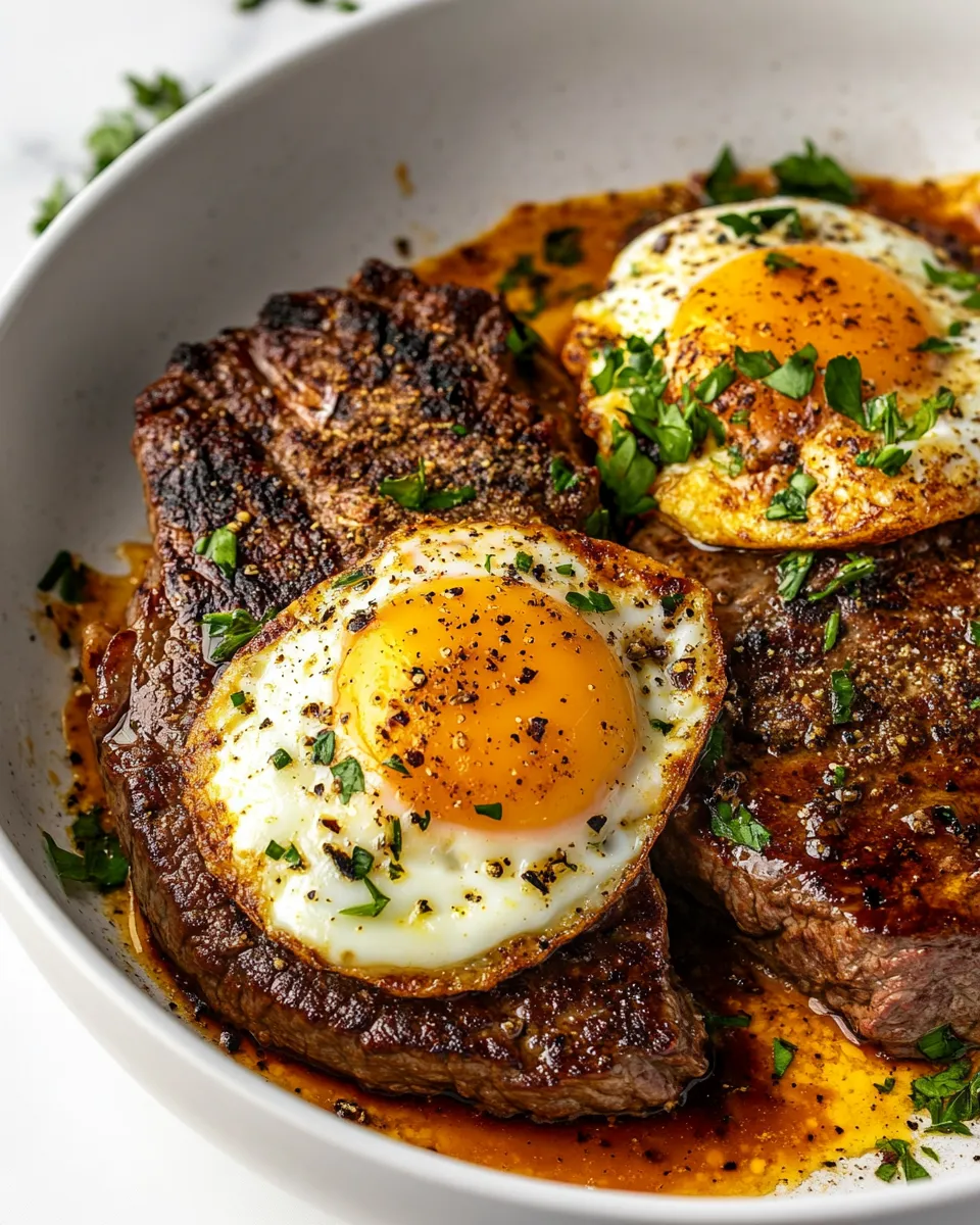 Homemade Steak and Eggs photo