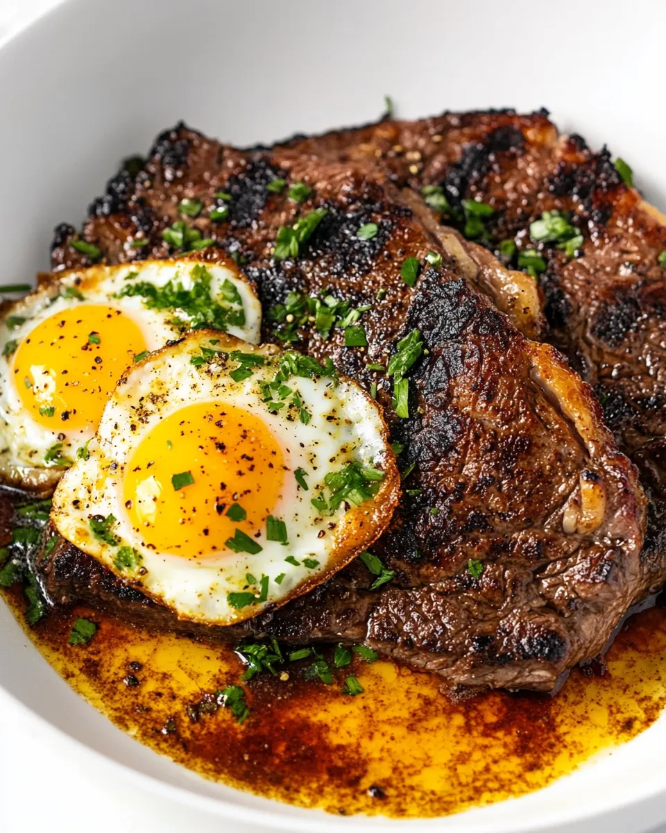 Easy Steak and Eggs recipe photo