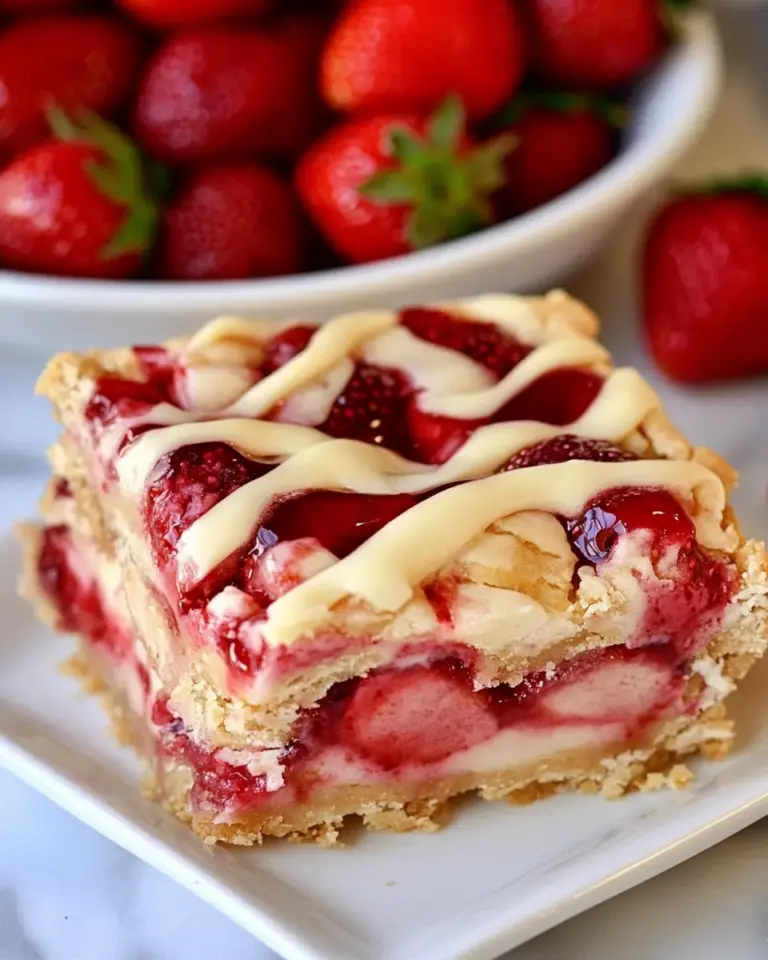 Homemade Strawberry Pie Bars photo