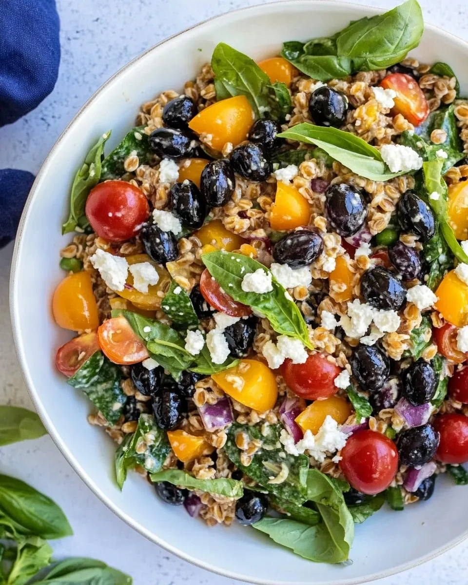 Easy Summer Farro Salad recipe photo