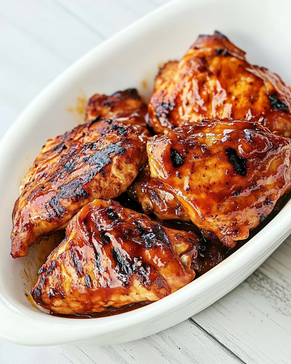 Savory Sweet Heat Cheerwine Chicken dish photo