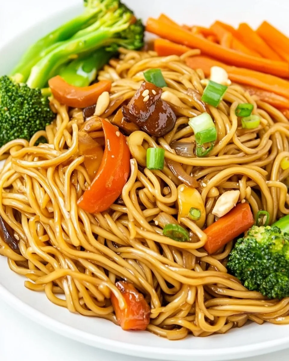 Classic Teriyaki Noodles (Vegan!) image