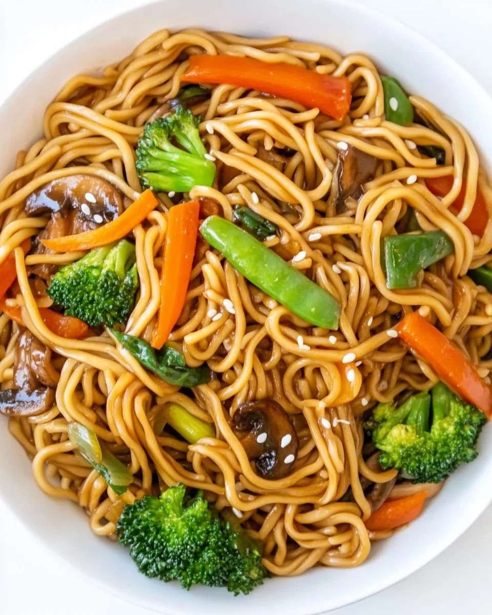 Delicious Teriyaki Noodles (Vegan!) shot