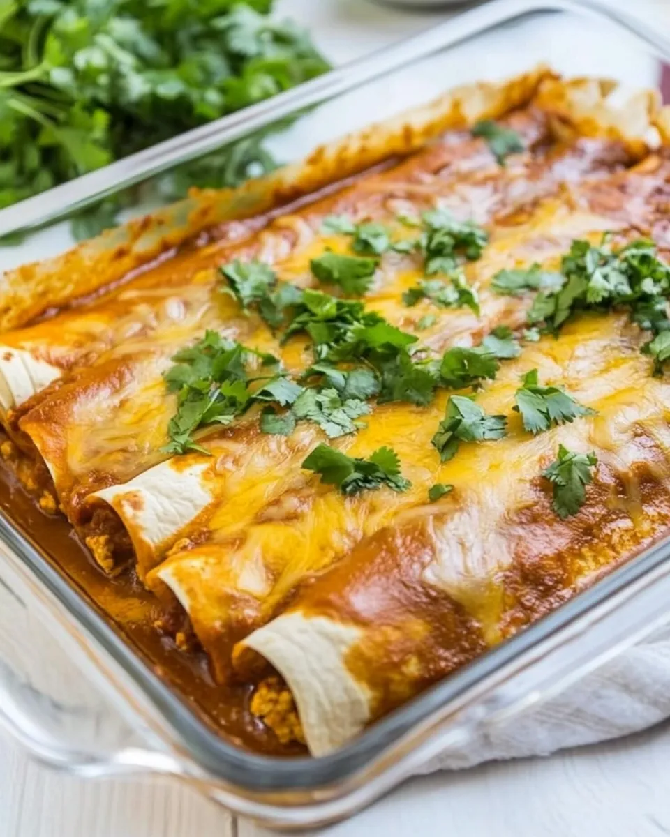 Homemade Tex Mex Cheese Enchiladas photo