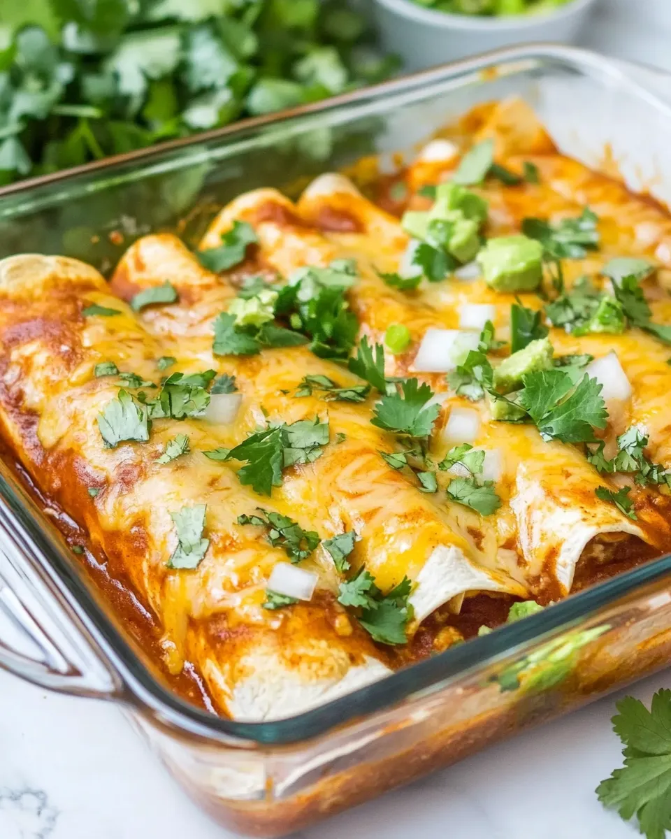 Easy Tex Mex Cheese Enchiladas recipe photo