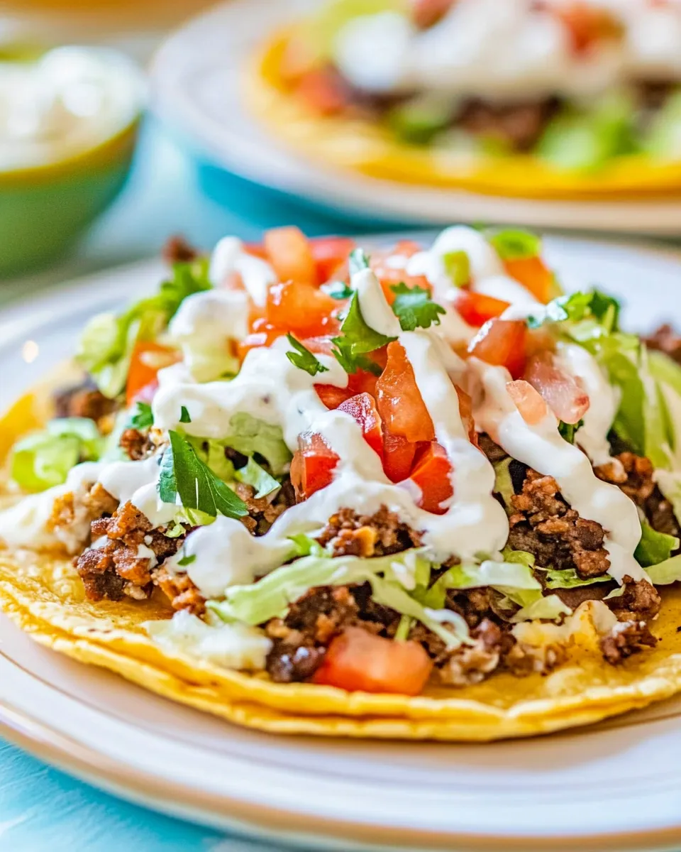 Classic Tostada Recipe dish photo