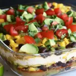 Easy Vegan 7-Layer Bean Dip photo