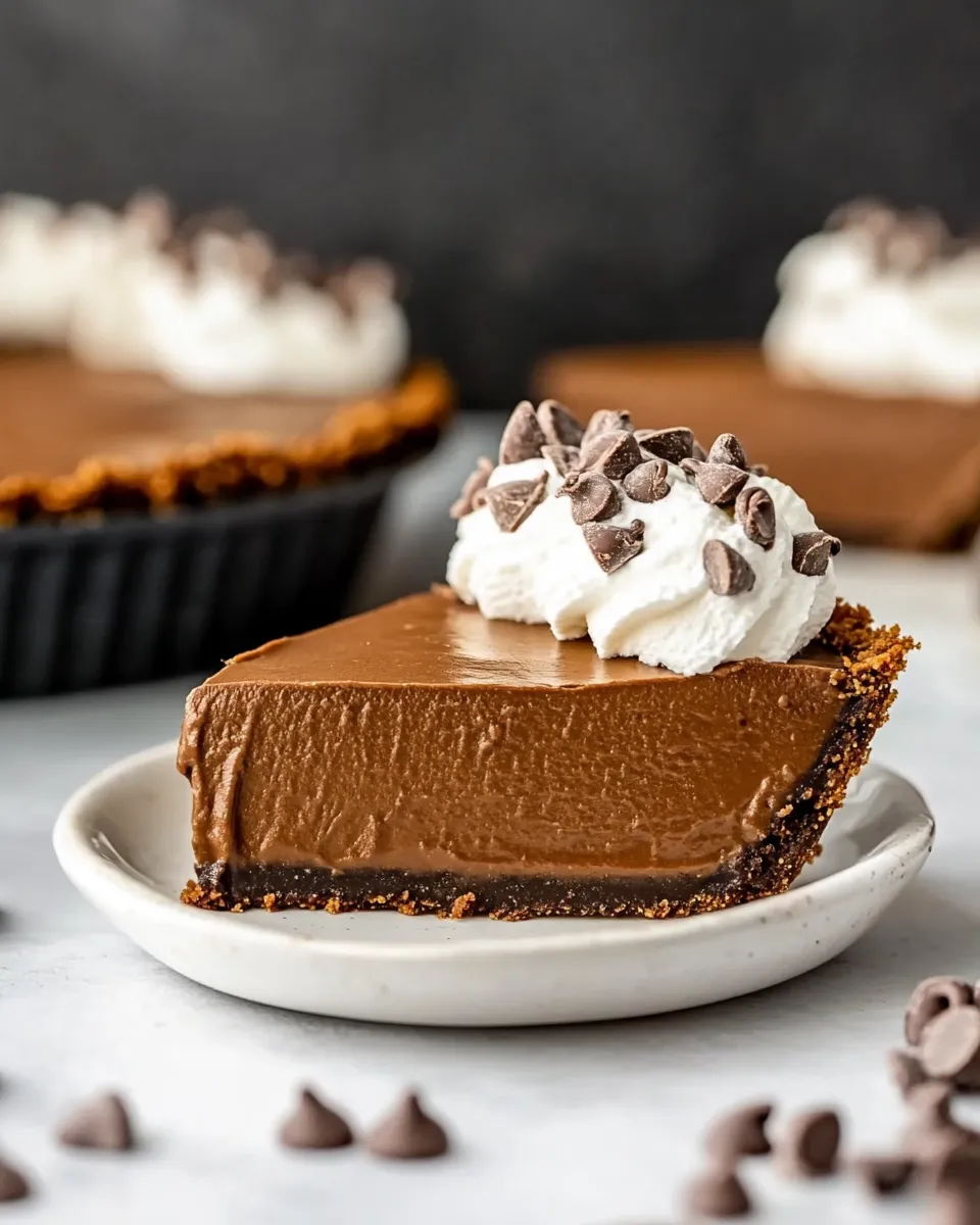 Easy Vegan Chocolate Pie (No-Bake) photo