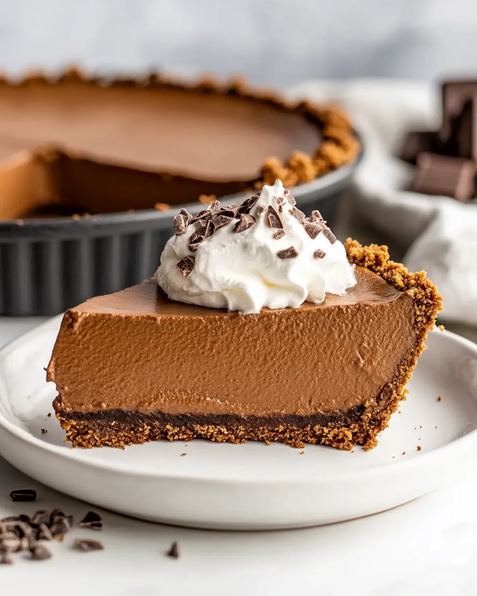 Delicious Vegan Chocolate Pie (No-Bake) image