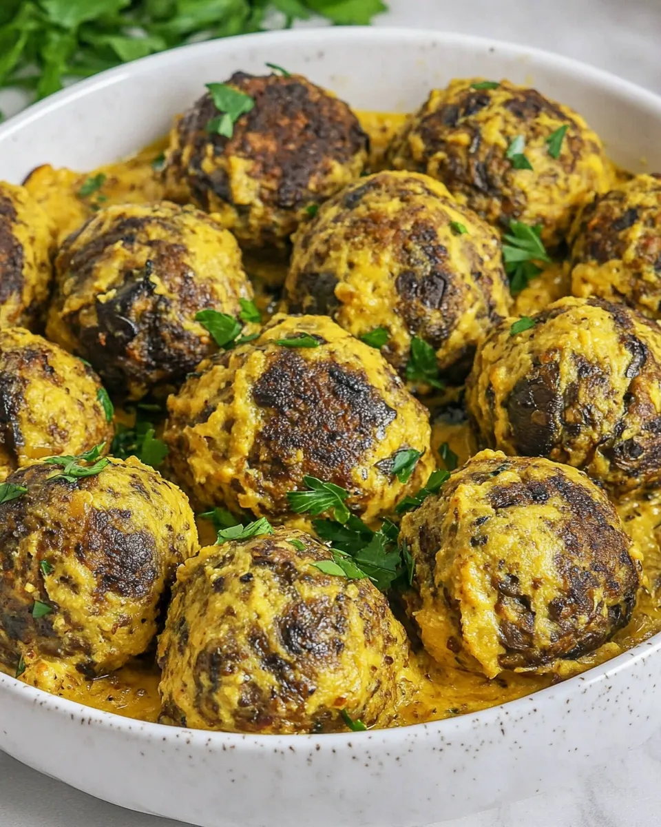 Homemade Vegan Mushroom Meatballs photo