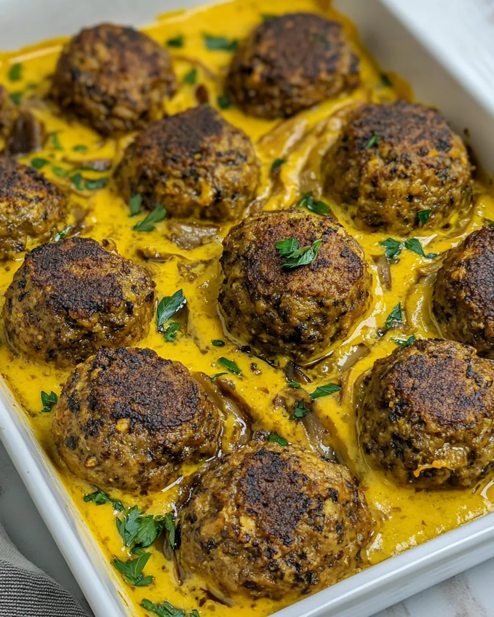 Easy Vegan Mushroom Meatballs recipe photo