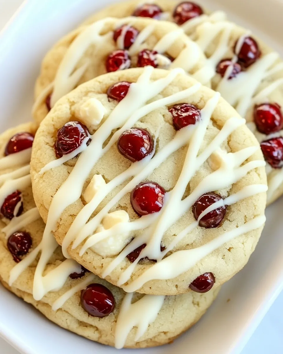 Classic White Chocolate Cranberry Sugar Cookies image