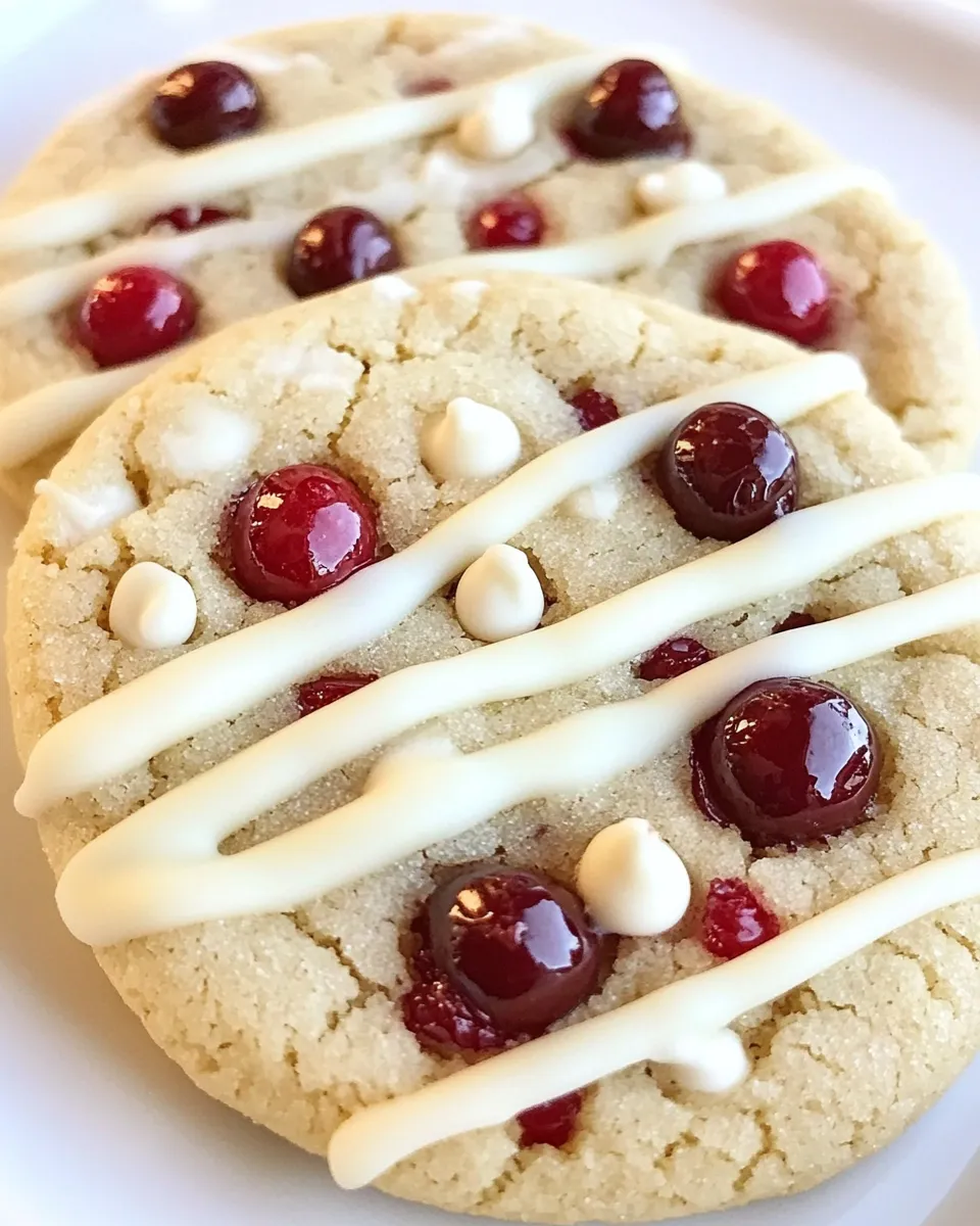 Easy White Chocolate Cranberry Sugar Cookies recipe photo