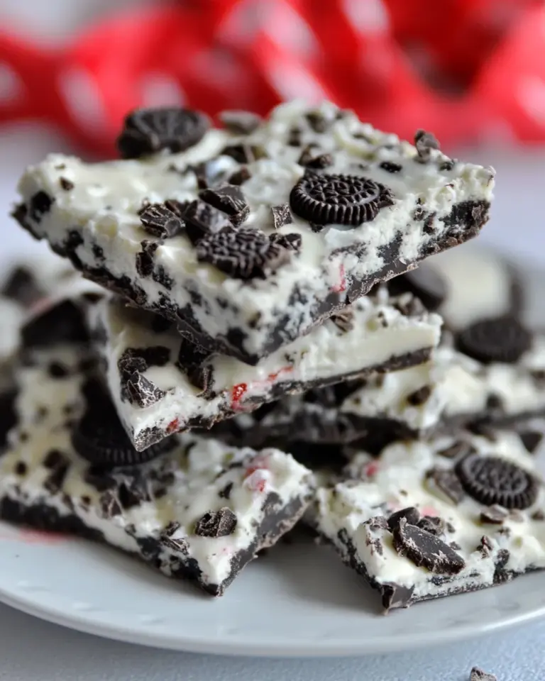 Homemade White Chocolate Oreo Bark photo