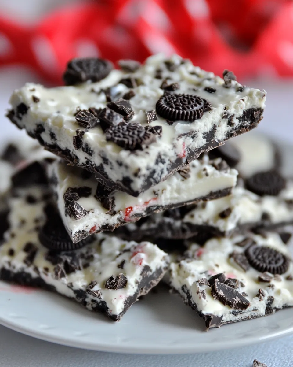 Homemade White Chocolate Oreo Bark photo