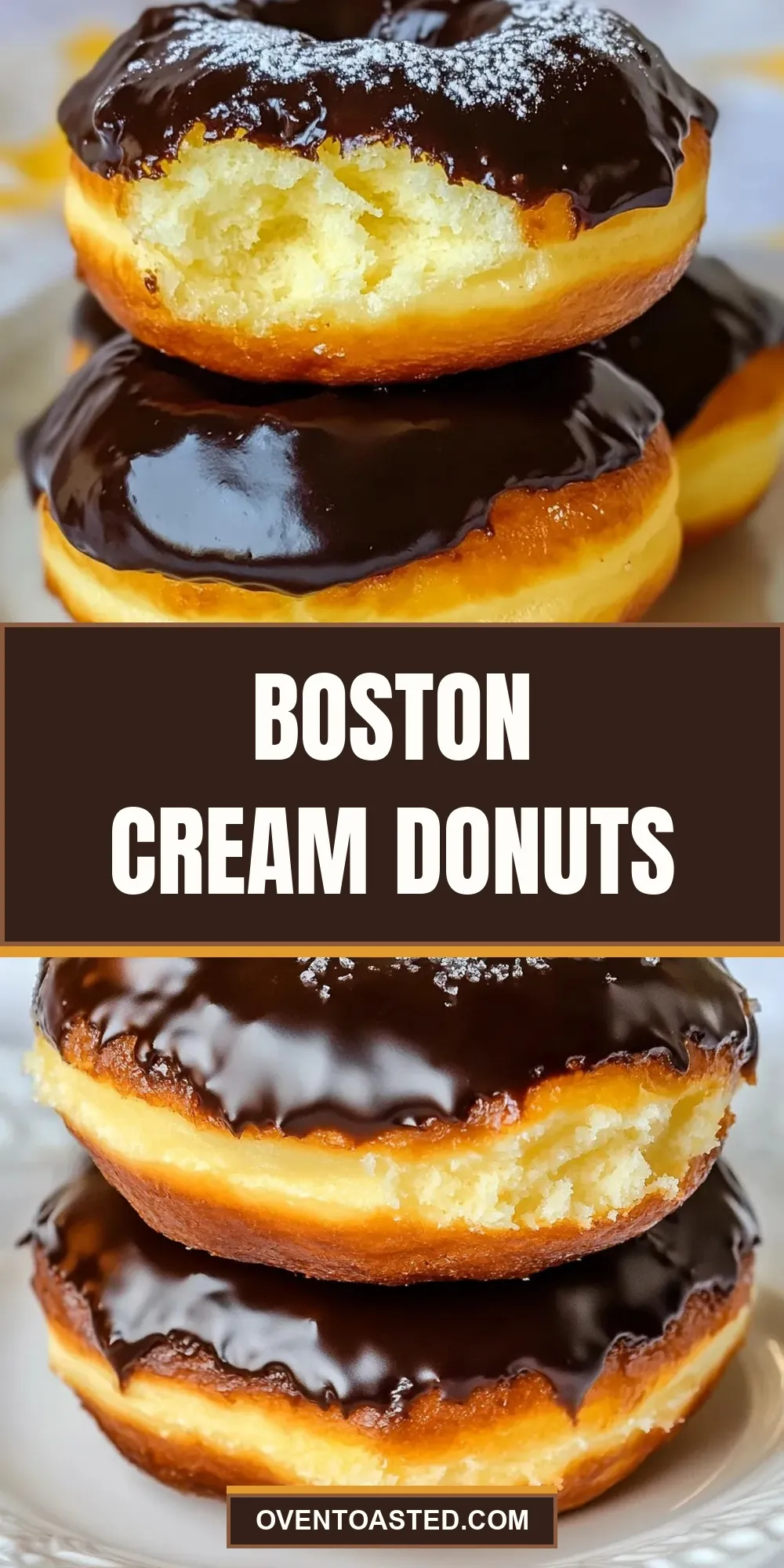 Tasty Boston Cream Donuts