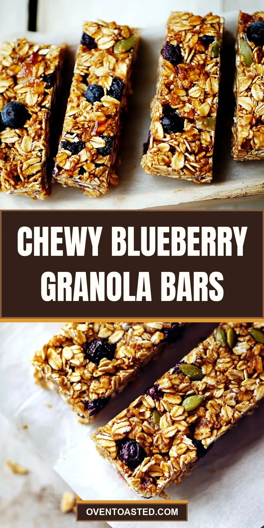 Easy Chewy Blueberry Granola Bars Recipe