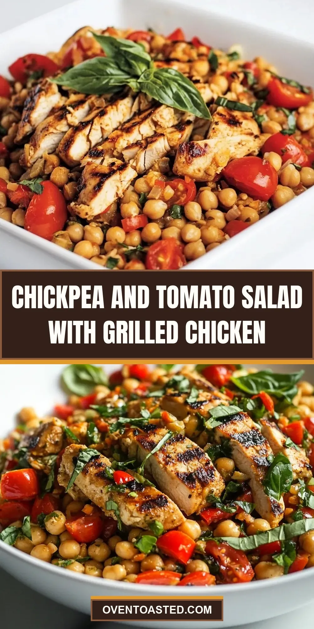Chickpea And Tomato Salad With Grilled Chicken (Quick & Delicious)