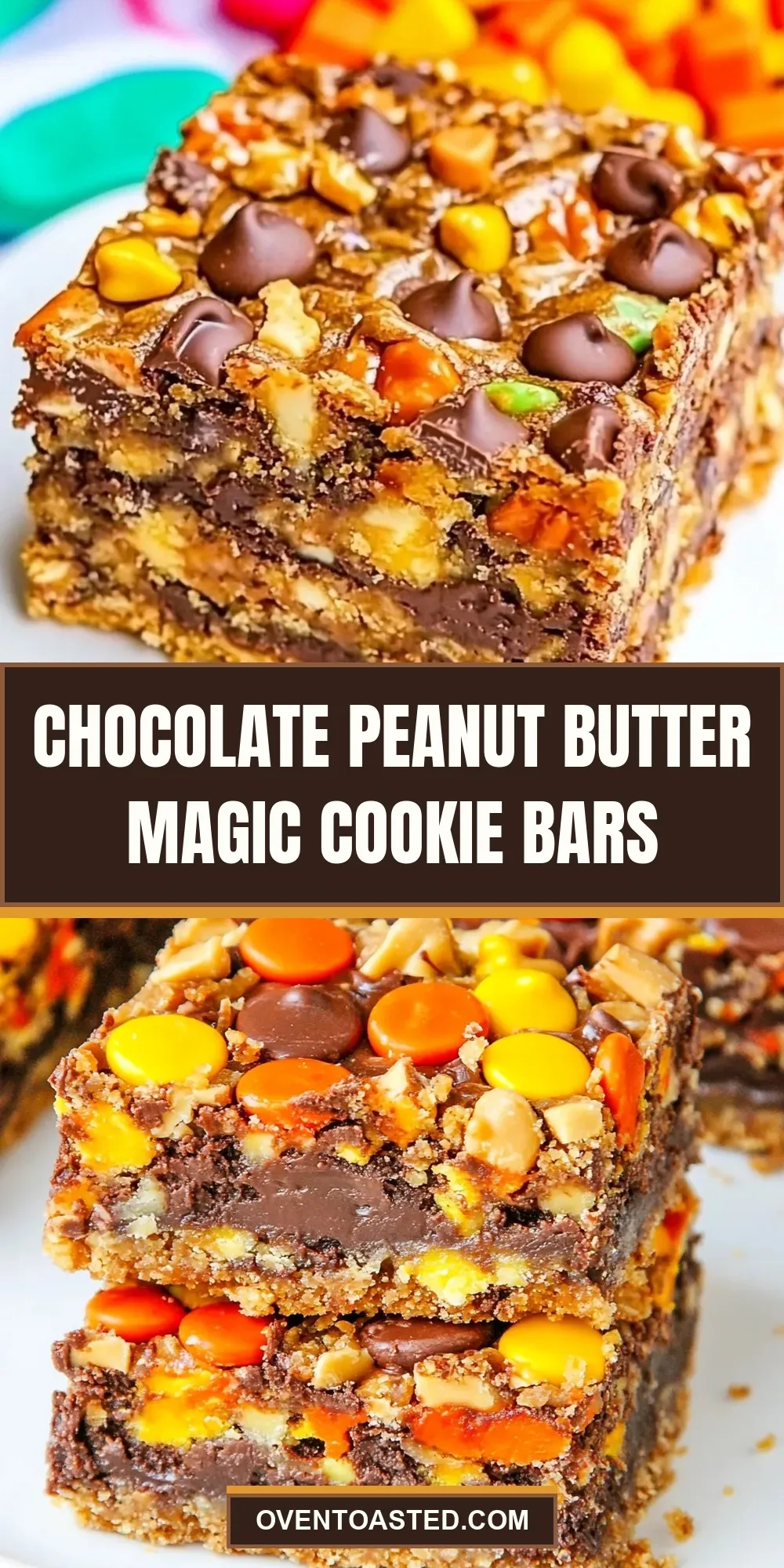 Chocolate Peanut Butter Magic Cookie Bars Recipe