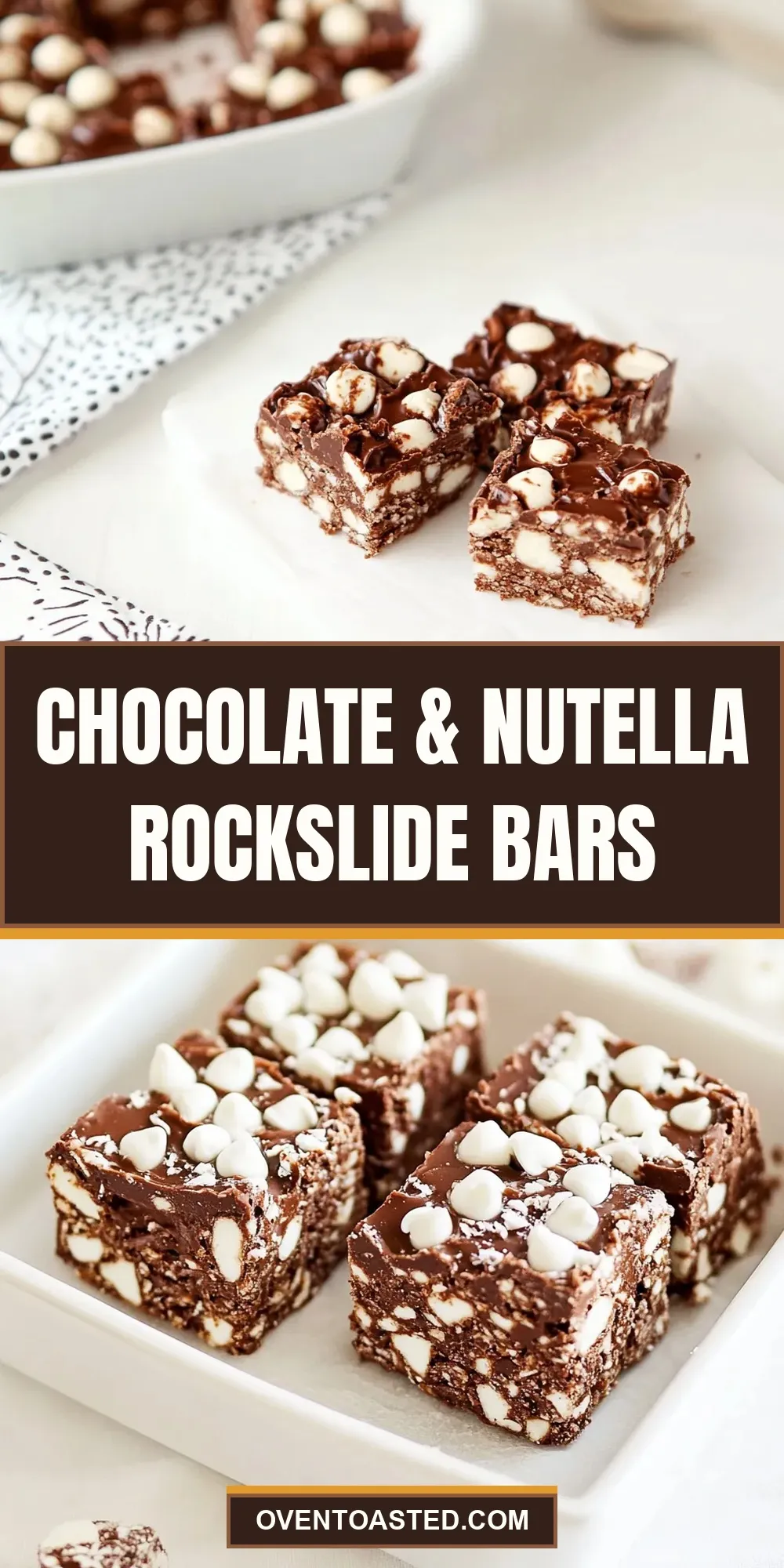 Tasty Chocolate & Nutella Rockslide Bars