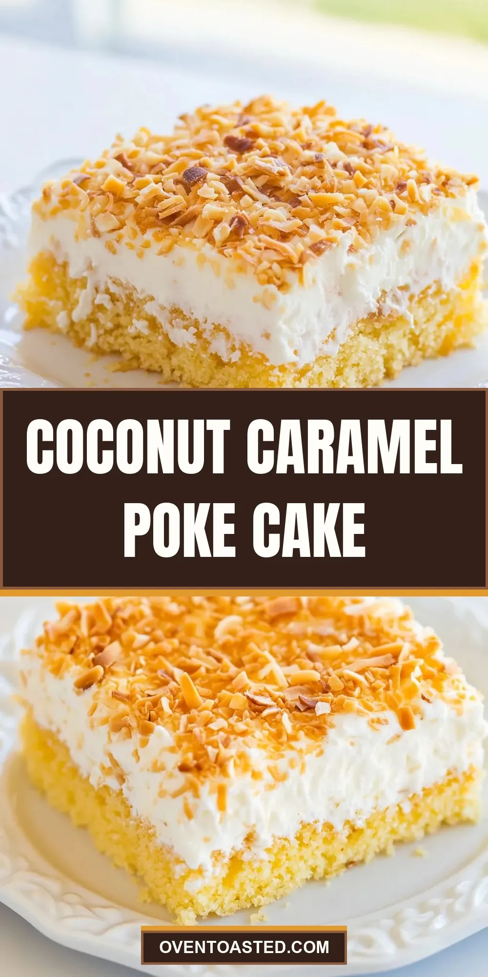 Coconut Caramel Poke Cake Recipe