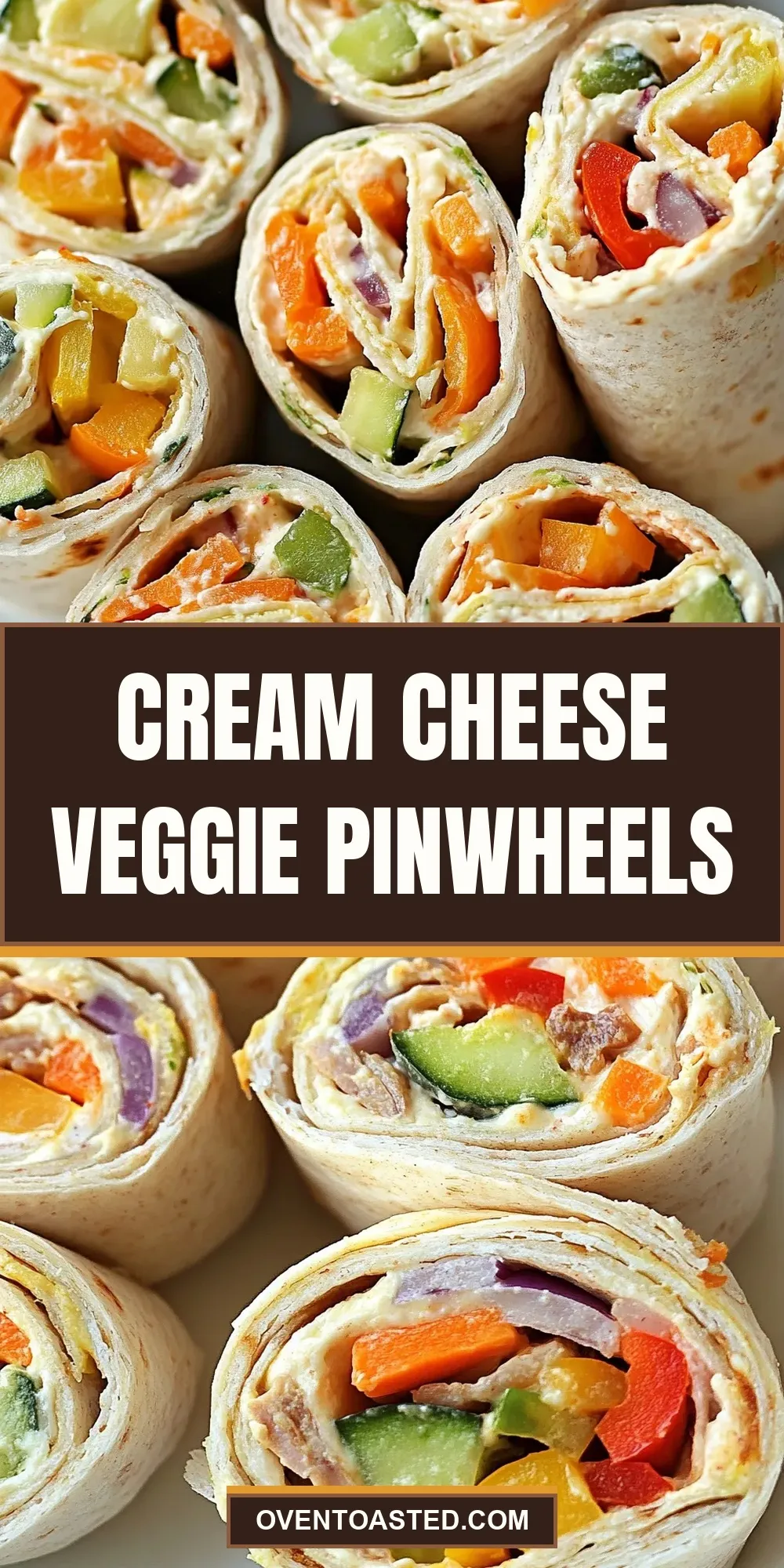 The Best Cream Cheese Veggie Pinwheels Ever