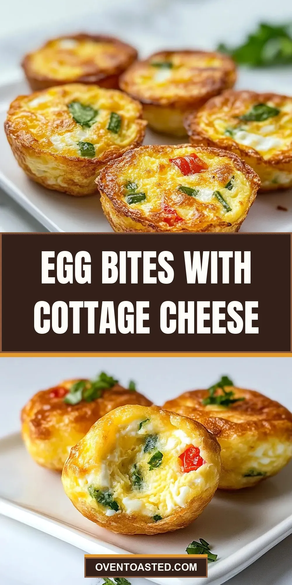 Creamy Egg Bites With Cottage Cheese