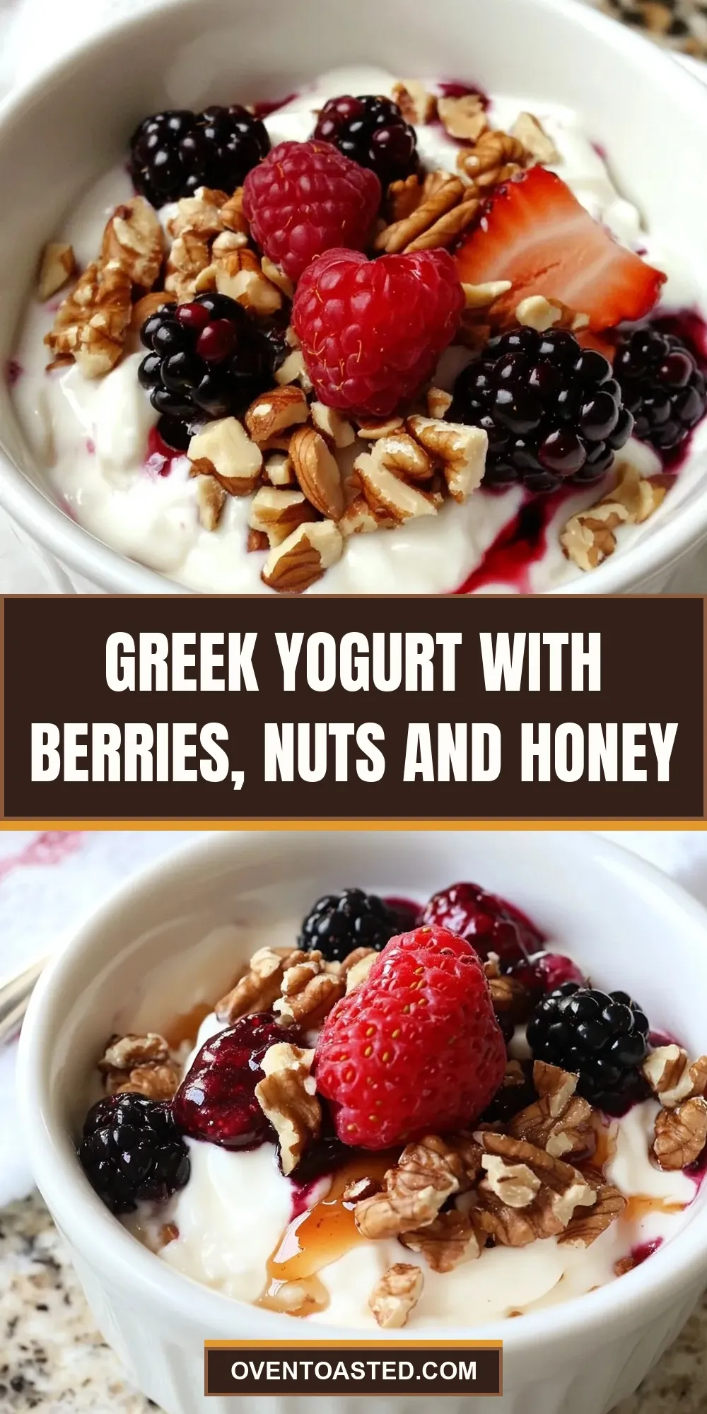 Easy Greek Yogurt With Berries, Nuts And Honey Recipe