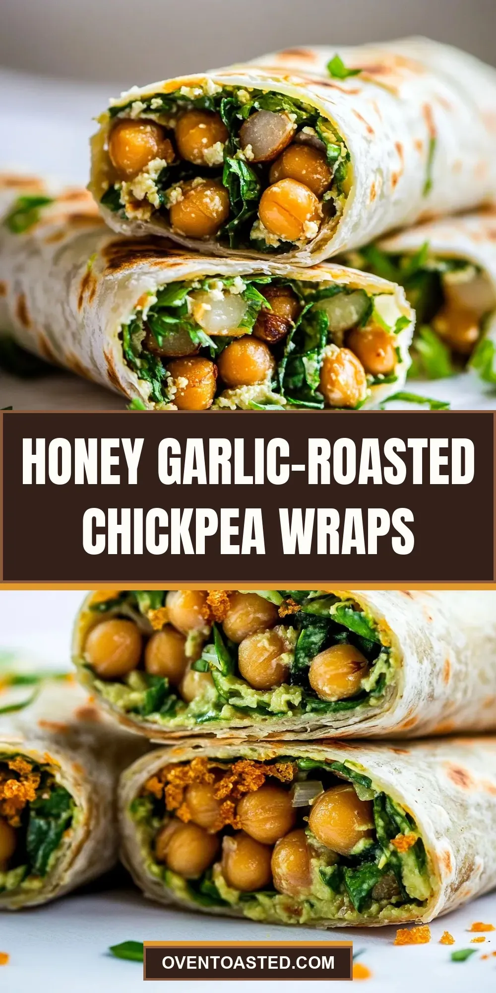 The Best Honey Garlic-Roasted Chickpea Wraps Ever