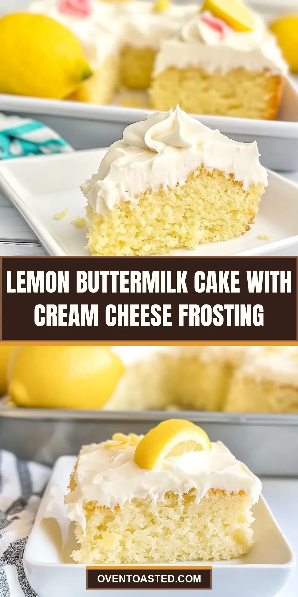 Lemon Buttermilk Cake With Cream Cheese Frosting (Delicious & Delicious)