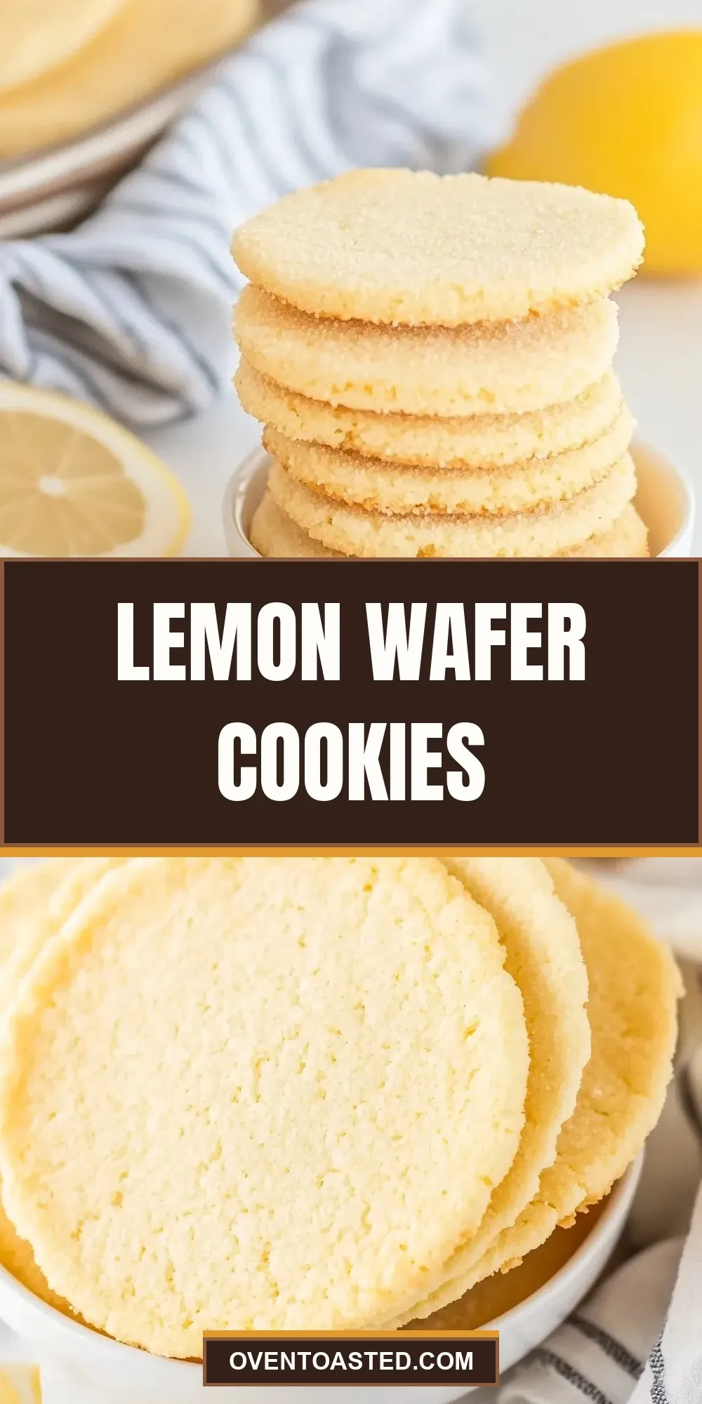 Lemon Wafer Cookies (Healthy & Delicious)