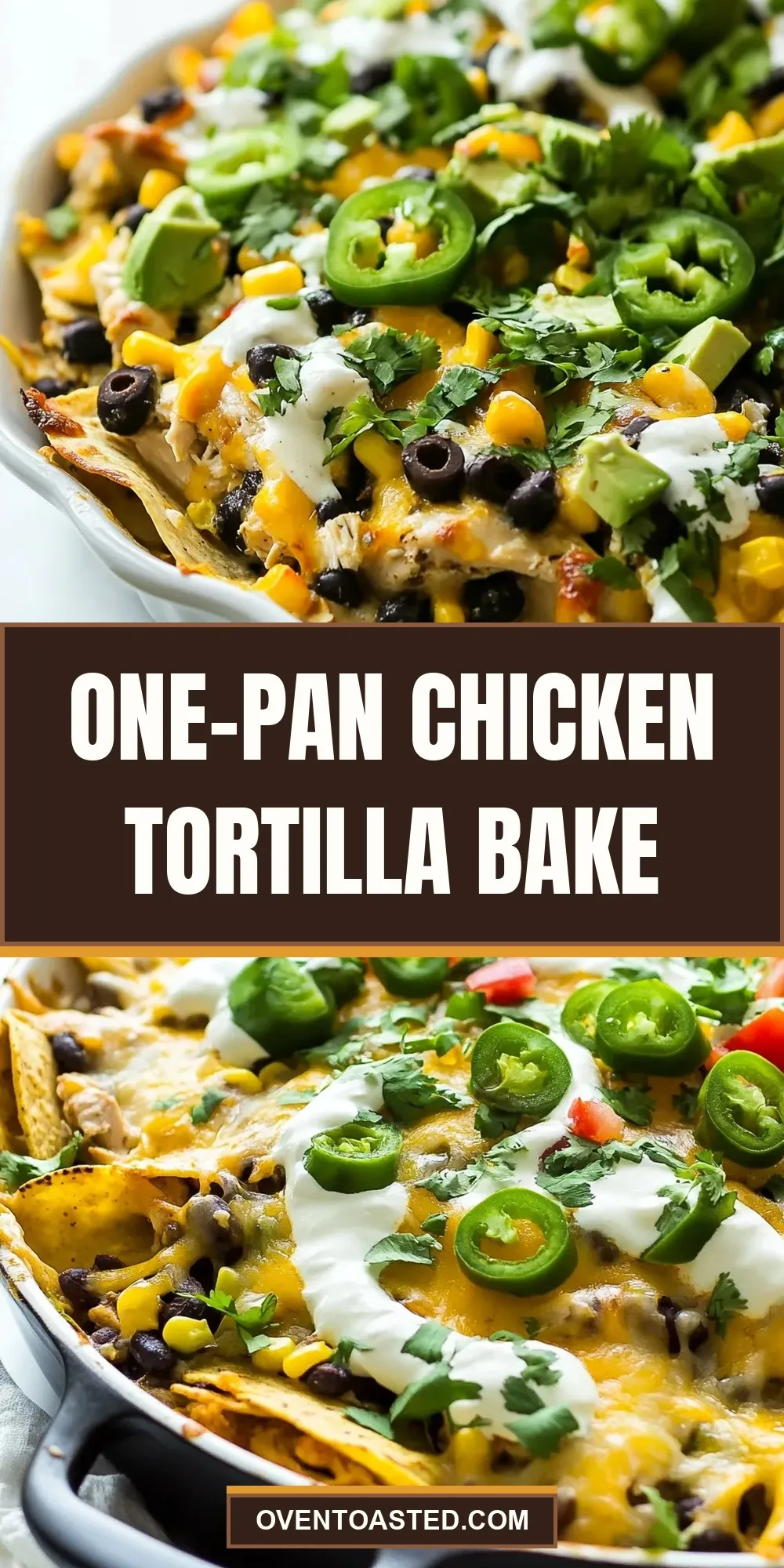 Homemade One-Pan Chicken Tortilla Bake