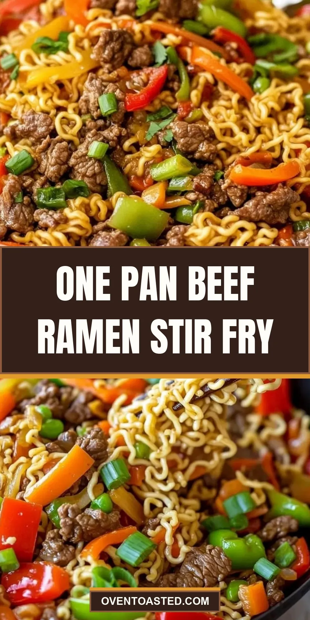 One Pan Beef Ramen Stir Fry Recipe