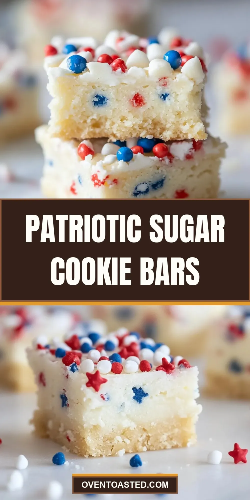 Patriotic Sugar Cookie Bars Recipe