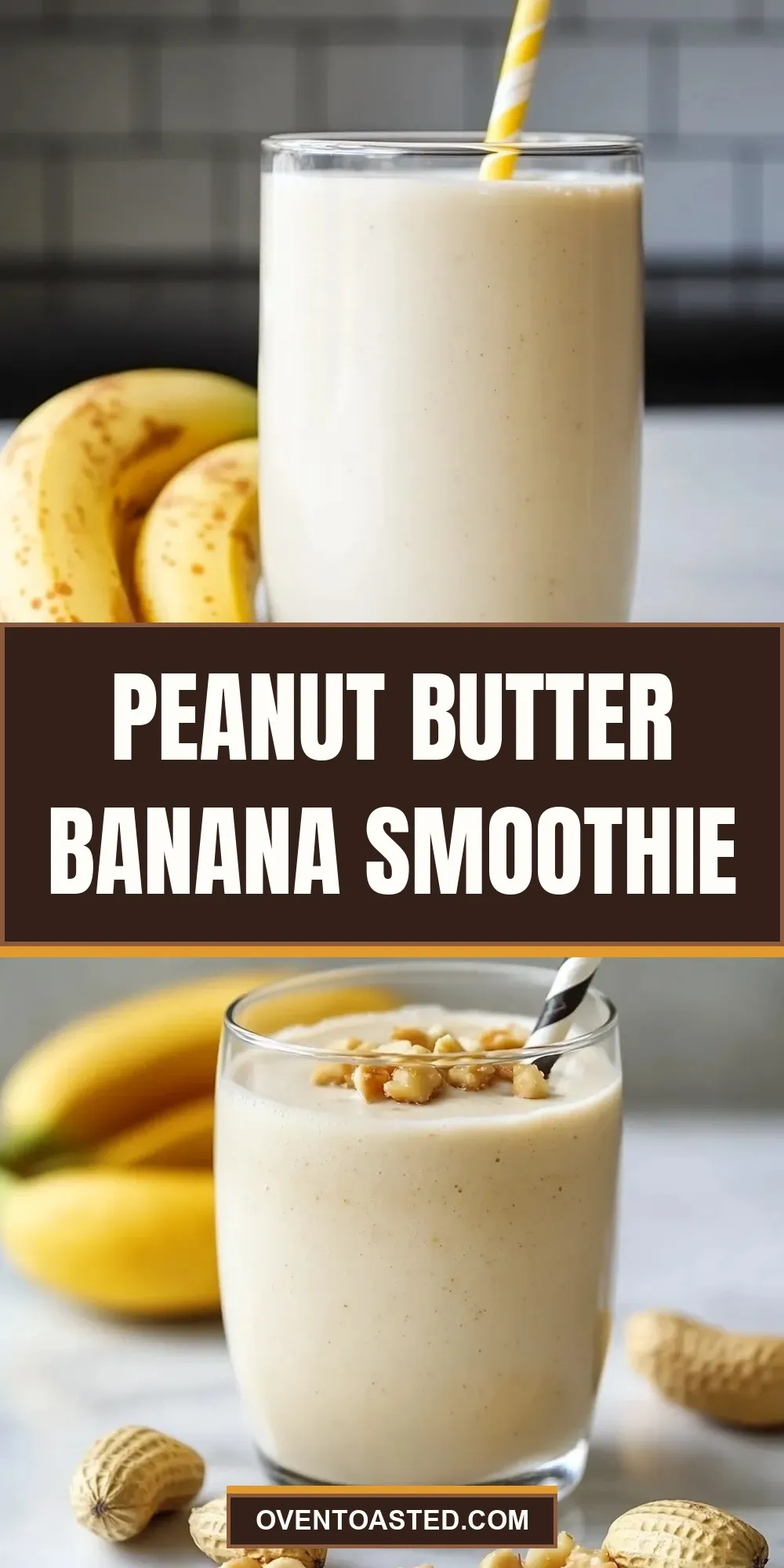 The Best Peanut Butter Banana Smoothie Ever