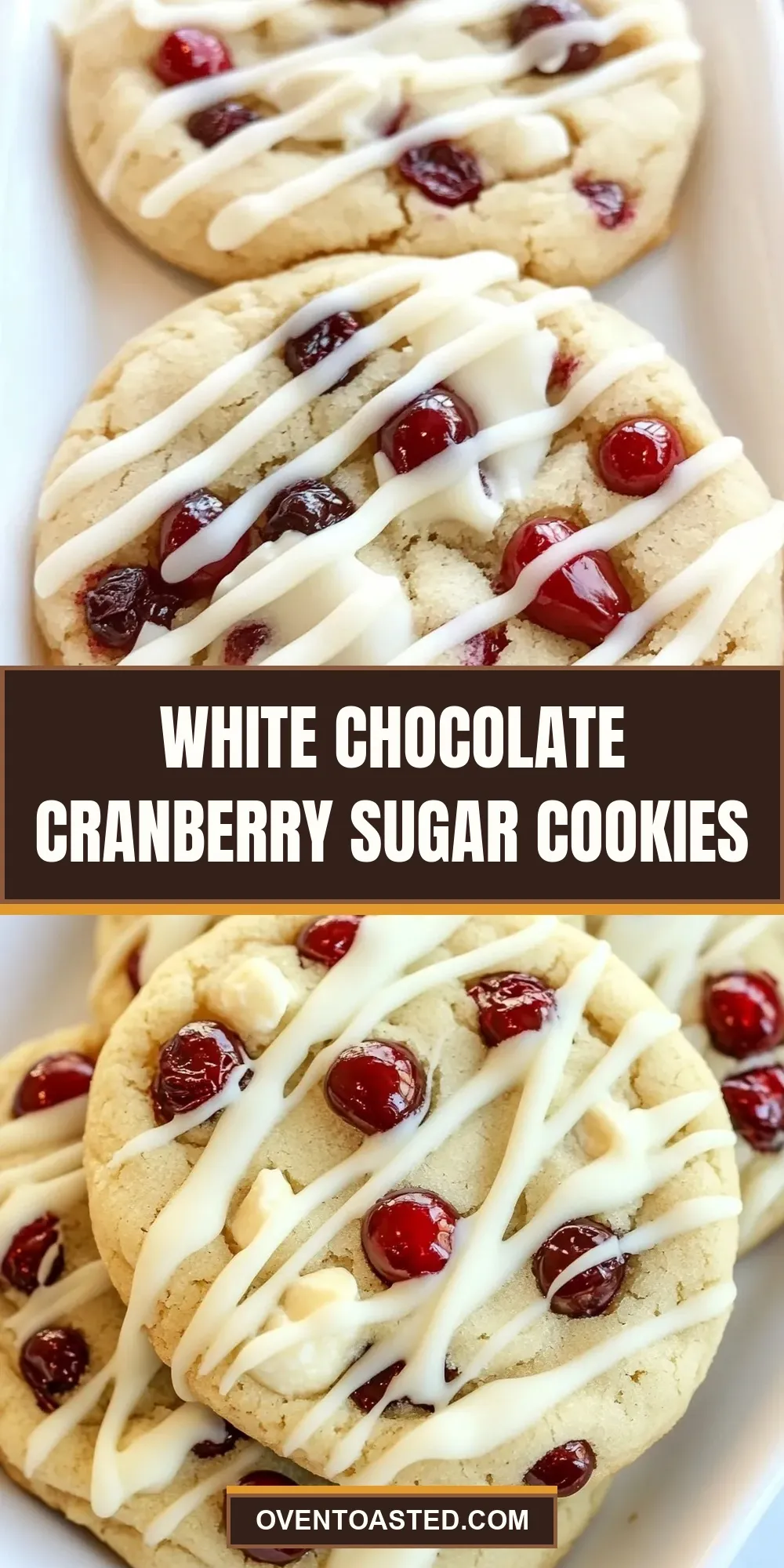Tasty White Chocolate Cranberry Sugar Cookies