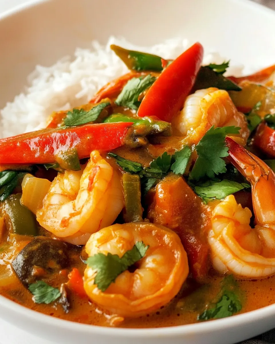 Delicious 10-Minute Thai Shrimp Curry shot