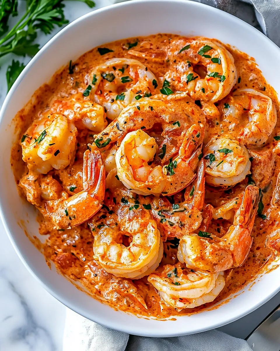 Delicious 15-Minute Creamy Tomato Garlic Butter Shrimp photo