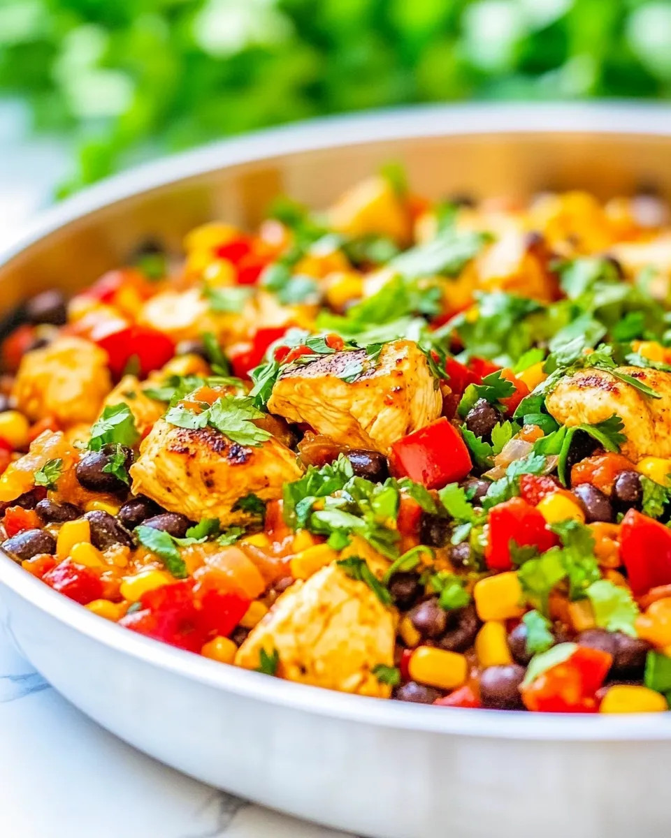 Homemade 15-Minute Salsa and Black Bean Chicken Skillet photo