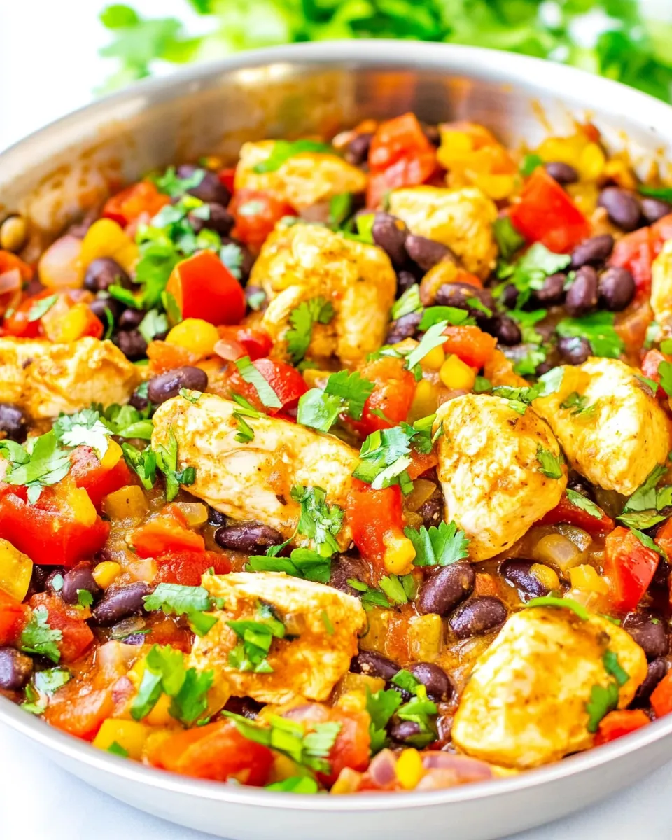 Easy 15-Minute Salsa and Black Bean Chicken Skillet picture