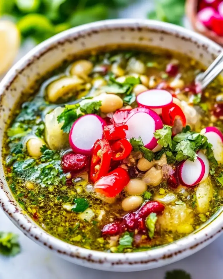 Homemade 20-Minute Easy Vegan Pozole Verde photo