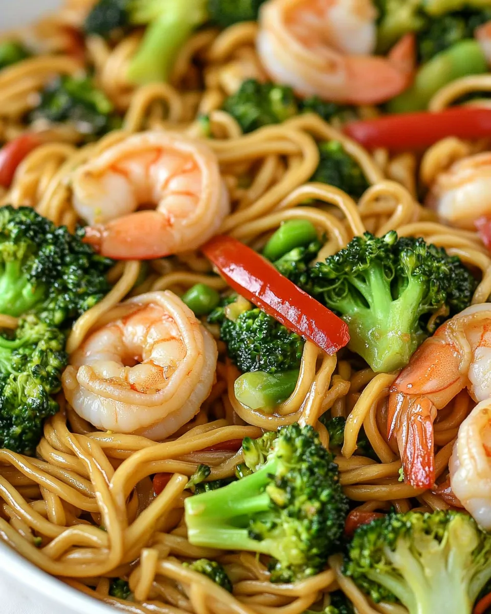 Healthy 20-Minute Shrimp and Broccoli Lo Mein picture