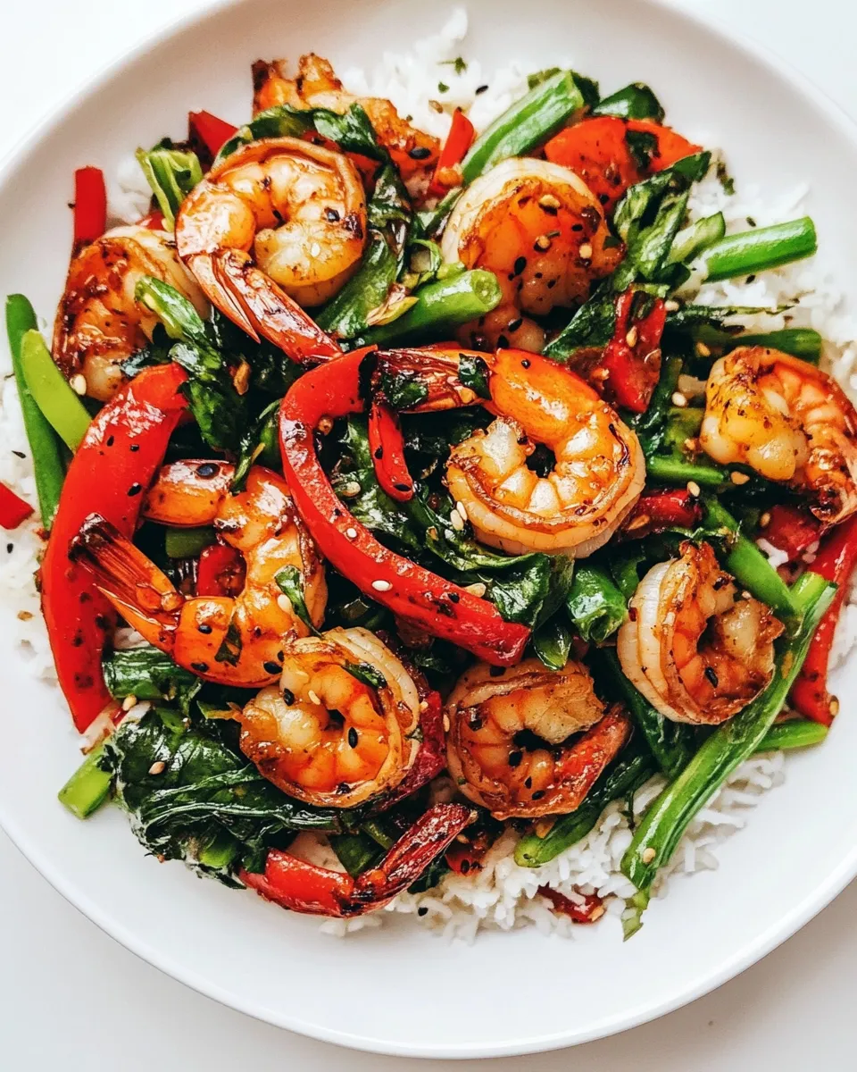 Homemade 20 Minute Garlic Shrimp Stir Fry photo