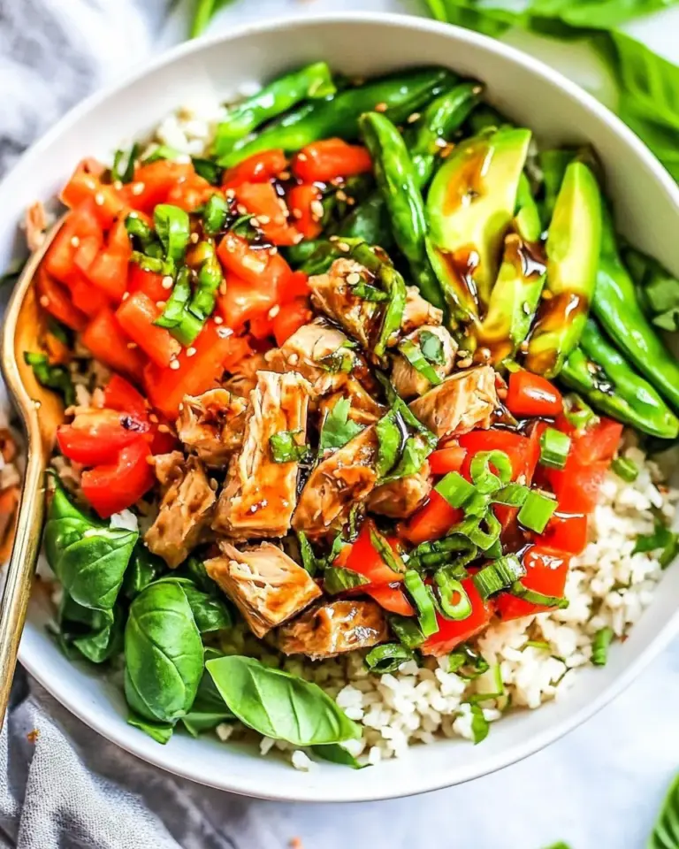 Homemade 20 Minute Honey Balsamic Tuna Veggie Bowls photo