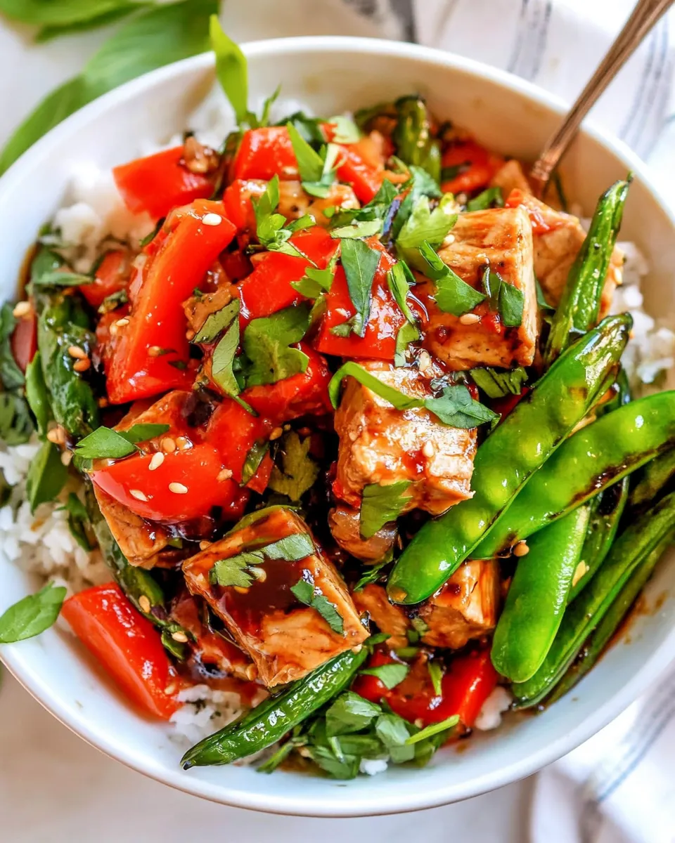 Classic 20 Minute Honey Balsamic Tuna Veggie Bowls image