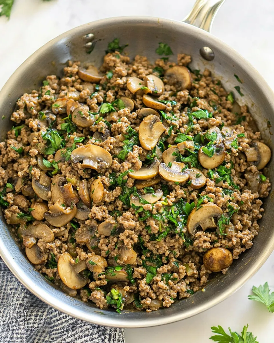 Classic 30-Minute Ground Beef and Mushroom Skillet image