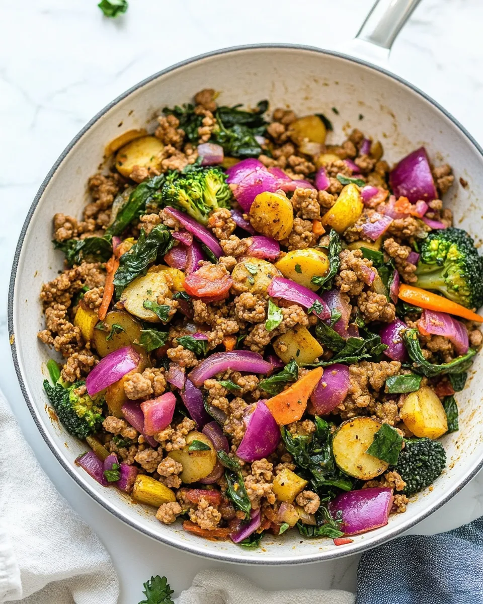 Classic 30-Minute Ground Turkey Skillet with Vegetables image