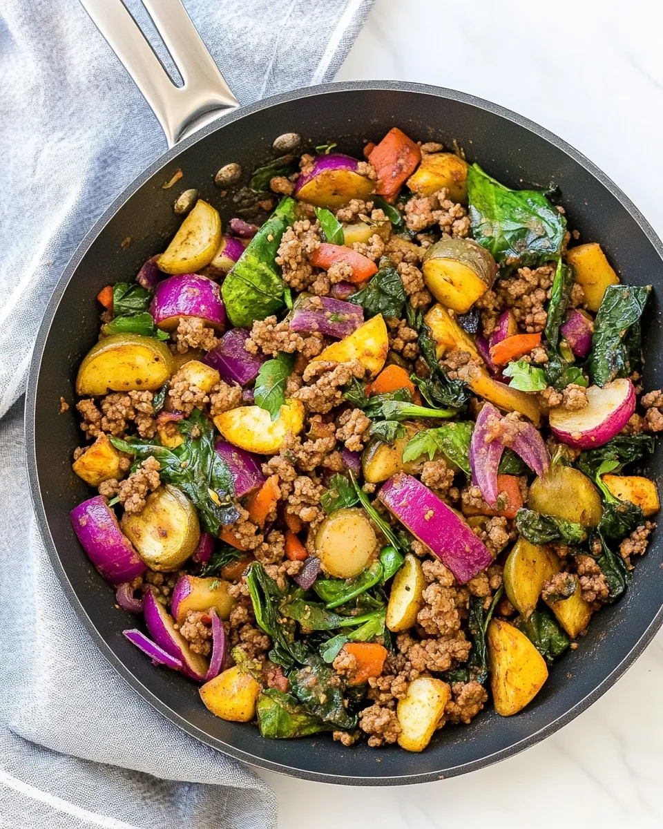 Easy 30-Minute Ground Turkey Skillet with Vegetables recipe photo